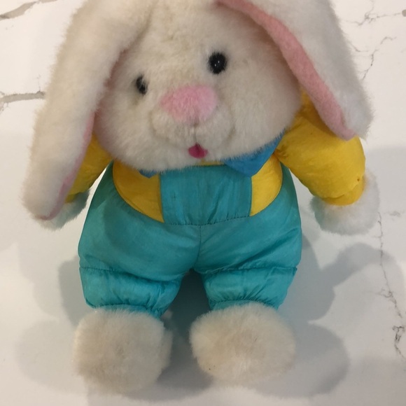Vintage 80s Eastern Court Bunny Rabbit pair (2) Easter stuffed animals plush EUC - Picture 3 of 8